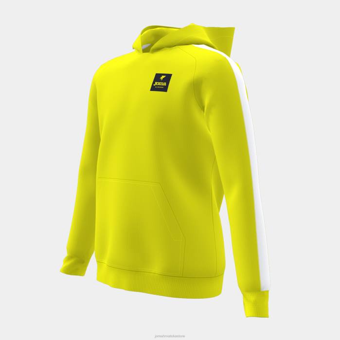 hr Joma pulover s kapuljačom junior stripe vapno 6FVN2692