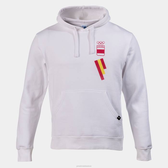 hr Joma pulover s kapuljačom slobodno vrijeme Španjolski olimpijski odbor bijela 6FVN4295