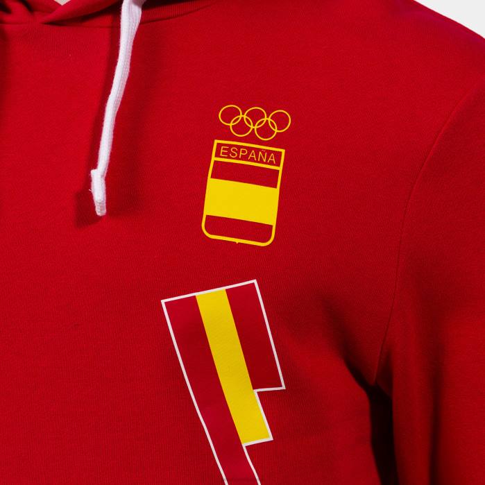 hr Joma pulover s kapuljačom slobodno vrijeme Španjolski olimpijski odbor crveno bijelo 6FVN3464