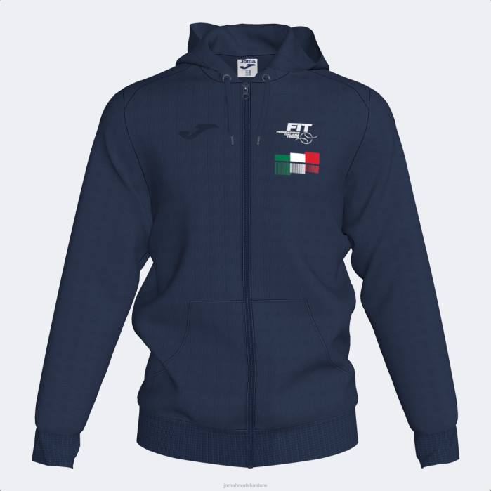 hr Joma jakna s kapuljačom Talijanski teniski savez mornarsko plava 6FVN4468