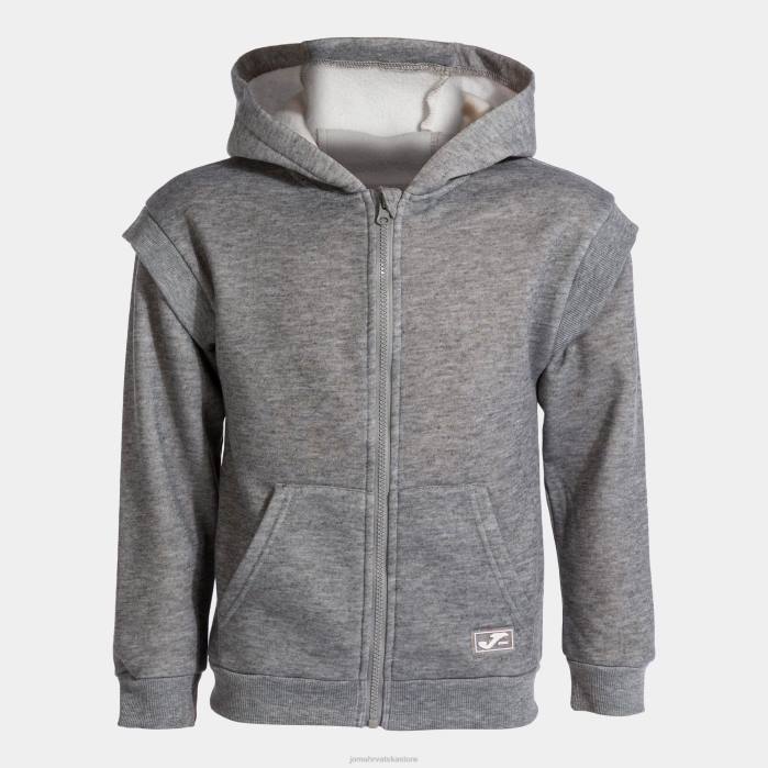 hr Joma jakna s kapuljačom djevojka lav melange siva 6FVN2769