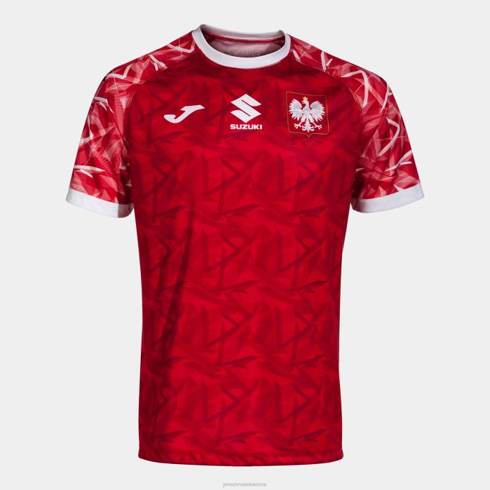 hr Joma majica kratki rukav 1. uniforma poljskog rukometnog saveza crveno bijelo 6FVN4470