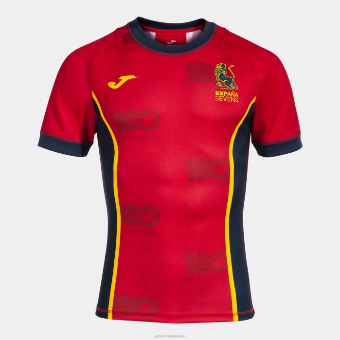 hr Joma majica kratkih rukava 1. uniforma španjolskog ragbi saveza Crvena 6FVN1034