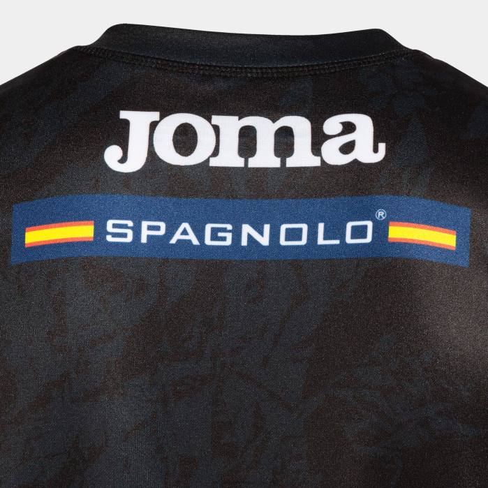 hr Joma majica kratkih rukava 3. uniforma španjolske kraljevske rukometne federacije crno tamno sivo 6FVN534