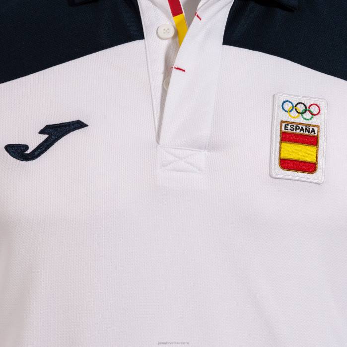 hr Joma polo majica dugih rukava Španjolski olimpijski odbor bijela 6FVN3246