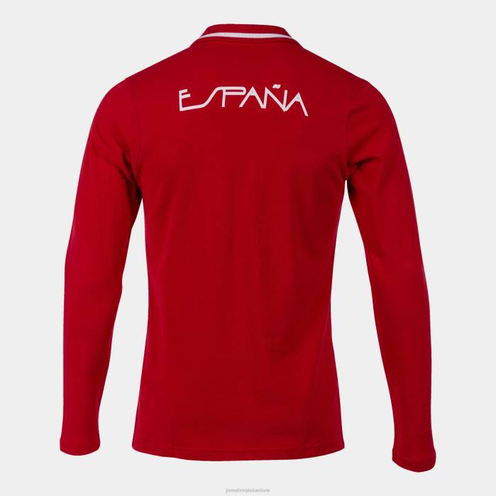 hr Joma polo majica dugih rukava slobodno vrijeme Španjolski olimpijski odbor crveno bijelo 6FVN631