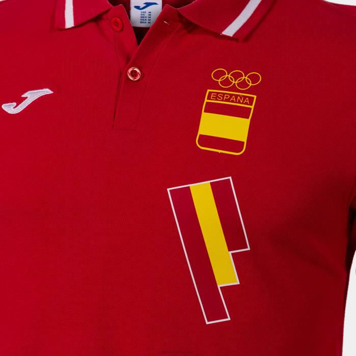 hr Joma polo majica dugih rukava slobodno vrijeme Španjolski olimpijski odbor crveno bijelo 6FVN631