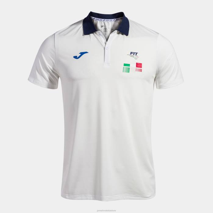 hr Joma polo majica kratkih rukava Talijanski teniski savez bijela 6FVN1420
