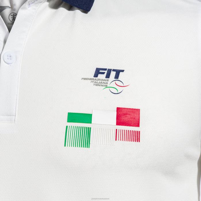 hr Joma polo majica kratkih rukava Talijanski teniski savez bijela 6FVN1420