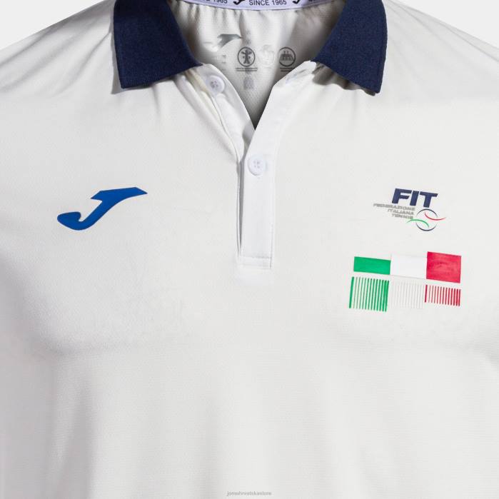 hr Joma polo majica kratkih rukava Talijanski teniski savez bijela 6FVN1420