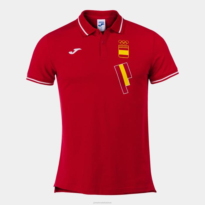 hr Joma polo majica kratkih rukava slobodno vrijeme Španjolski olimpijski odbor crveno bijelo 6FVN3484