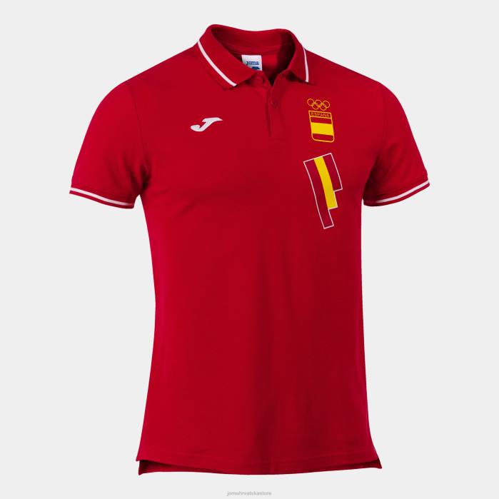 hr Joma polo majica kratkih rukava slobodno vrijeme Španjolski olimpijski odbor crveno bijelo 6FVN3484
