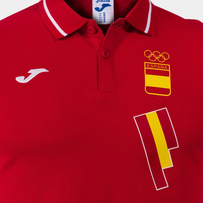 hr Joma polo majica kratkih rukava slobodno vrijeme Španjolski olimpijski odbor crveno bijelo 6FVN3484