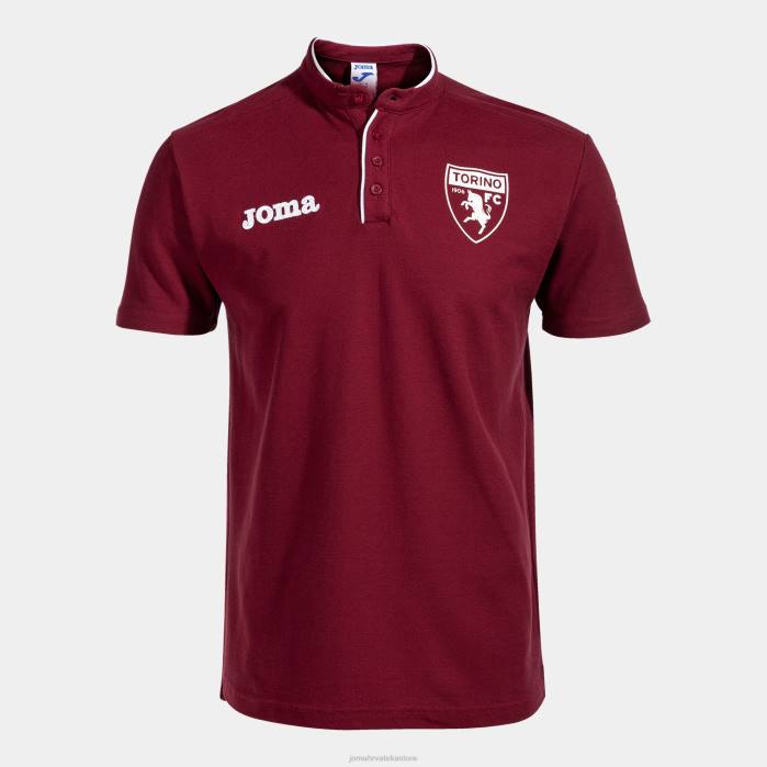hr Joma polo majica kratkih rukava slobodno vrijeme torino 22/23 tamnocrvena 6FVN3499