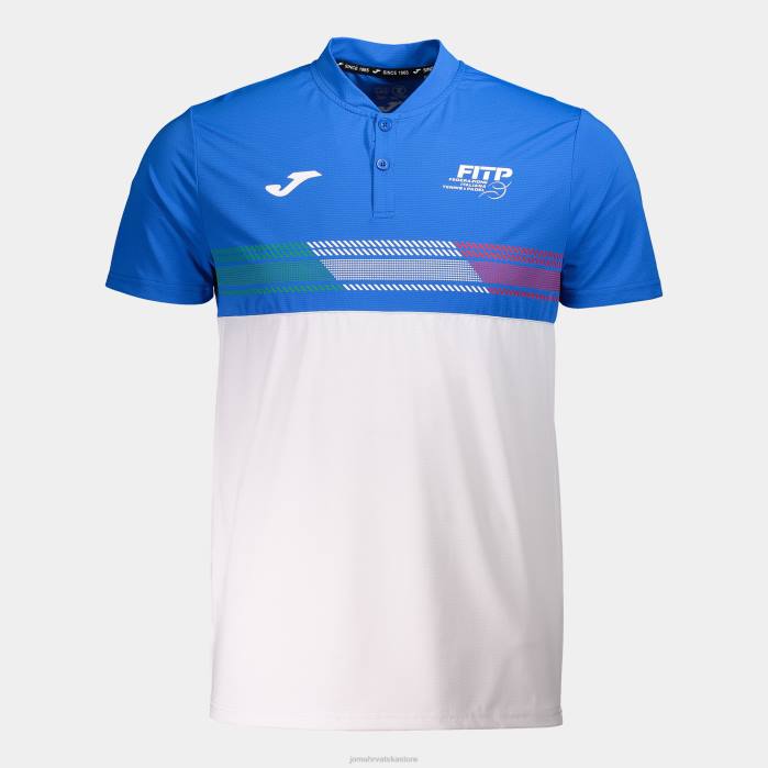 hr Joma polo majica kratkih rukava talijanska teniska i padel federacija kraljevsko plava bijela 6FVN4701