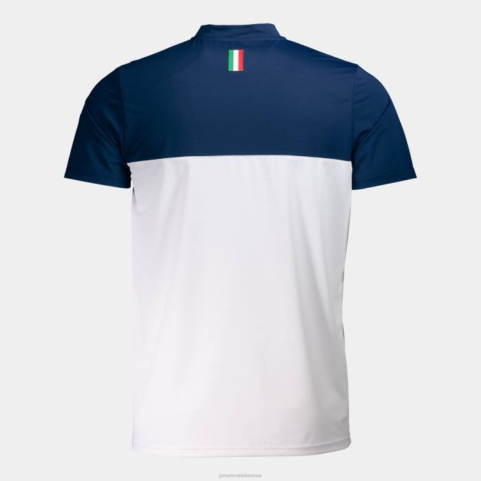 hr Joma polo majica kratkih rukava talijanska teniska i padel federacija tamnoplava bijela 6FVN2993