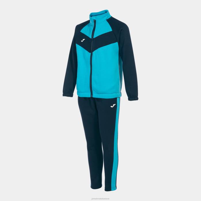 hr Joma trenirka dječačka pruga tamnoplava fluorescentna tirkizna 6FVN4078