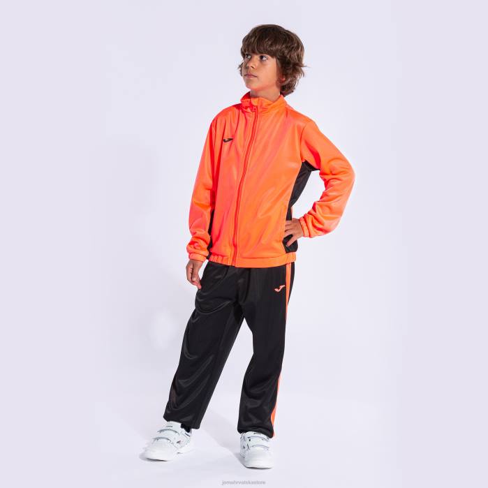 hr Joma trenirka dječak blizanac fluorescentna koraljna crna 6FVN2807