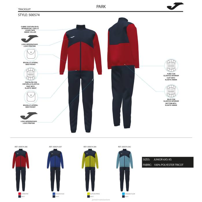 hr Joma trenirka dječak park mornarsko plava 6FVN4077