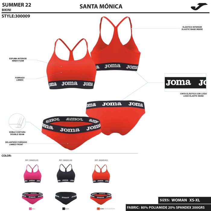 hr Joma bikini santa monica ružičasta 6FVN3801 žene