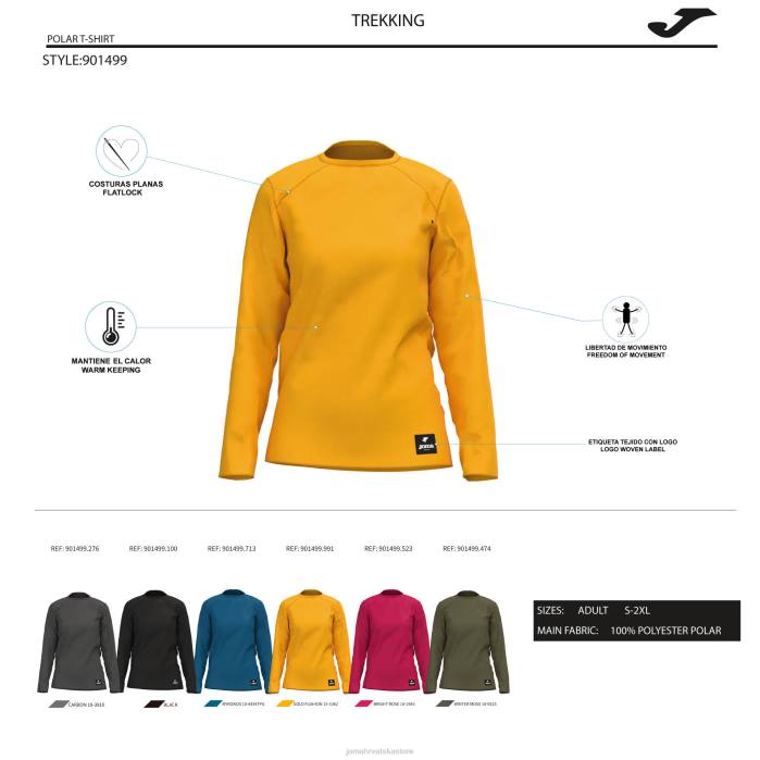 hr Joma košulja dugih rukava explorer plava 6FVN1730 žene