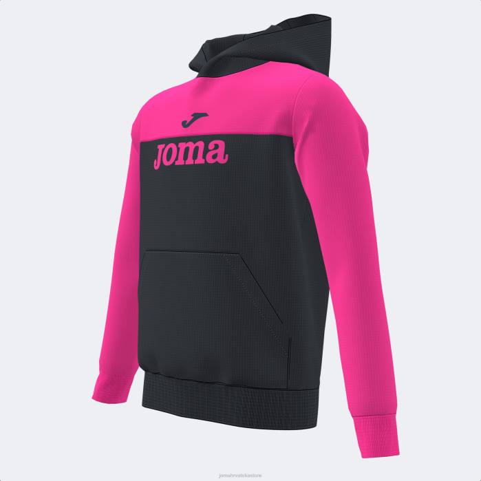 hr Joma park džempera s kapuljačom crna fuksija 6FVN2065 žene