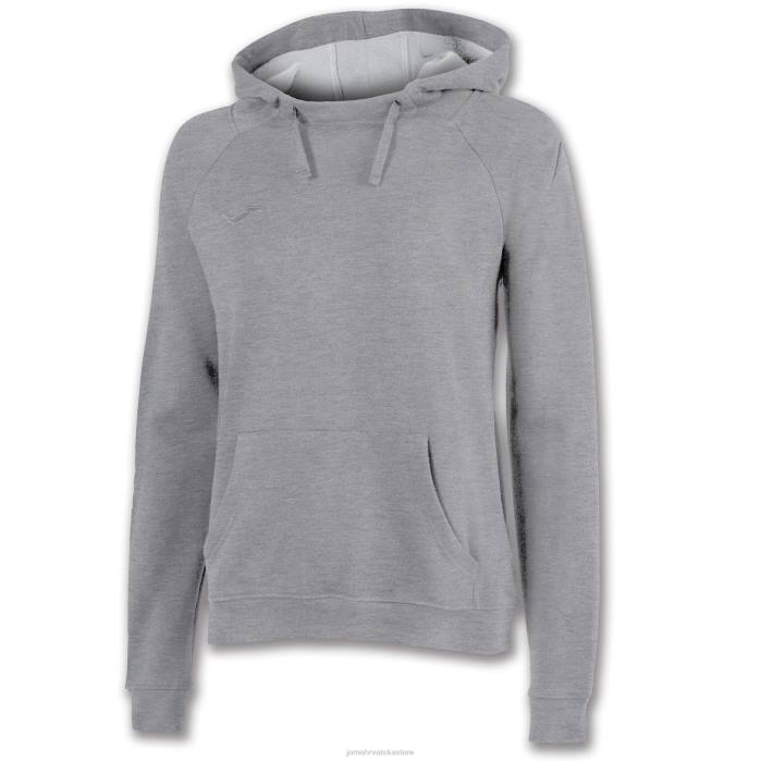 hr Joma pulover s kapuljačom atenas ii melange siva 6FVN3664 žene
