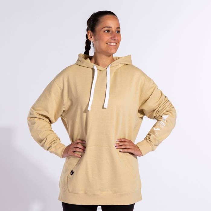 hr Joma pulover s kapuljačom urbana ulica bež 6FVN3748 žene