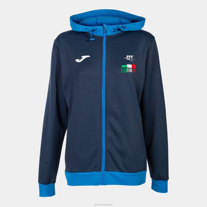 hr Joma jakna s kapuljačom Talijanski teniski savez mornarsko plava 6FVN2286 žene