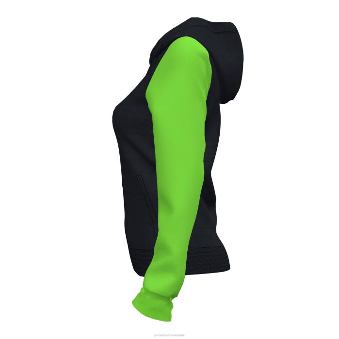 hr Joma jakna s kapuljačom akademija iv crna fluorescentno zelena 6FVN2467 žene