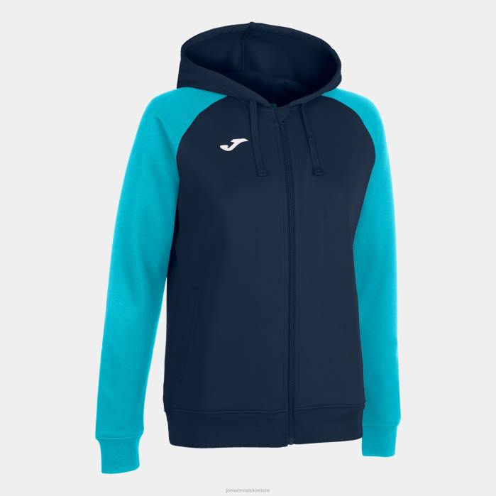 hr Joma jakna s kapuljačom akademija iv tamnoplava fluorescentna tirkizna 6FVN2118 žene