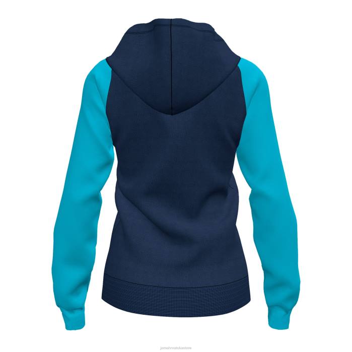 hr Joma jakna s kapuljačom akademija iv tamnoplava fluorescentna tirkizna 6FVN2118 žene