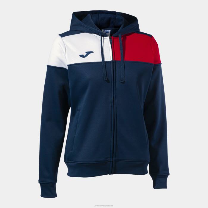 hr Joma jakna s kapuljačom ekipa v tamnoplava crvena bijela 6FVN1601 žene