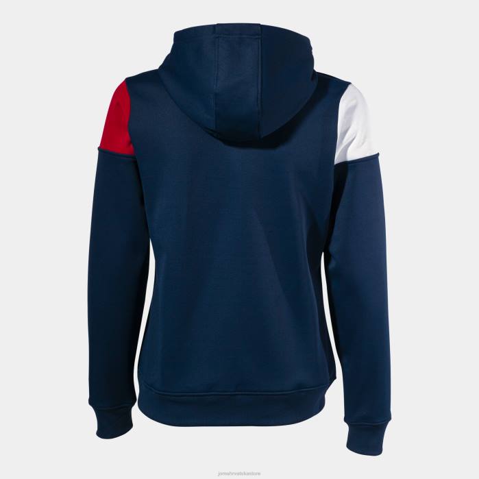 hr Joma jakna s kapuljačom ekipa v tamnoplava crvena bijela 6FVN1601 žene
