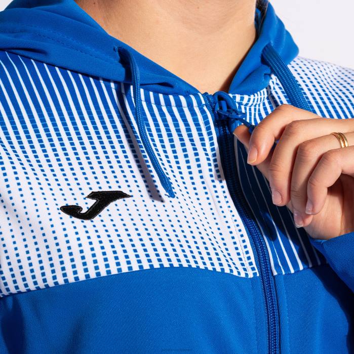 hr Joma jakna s kapuljačom eko ​​supernova kraljevsko plava bijela 6FVN2168 žene