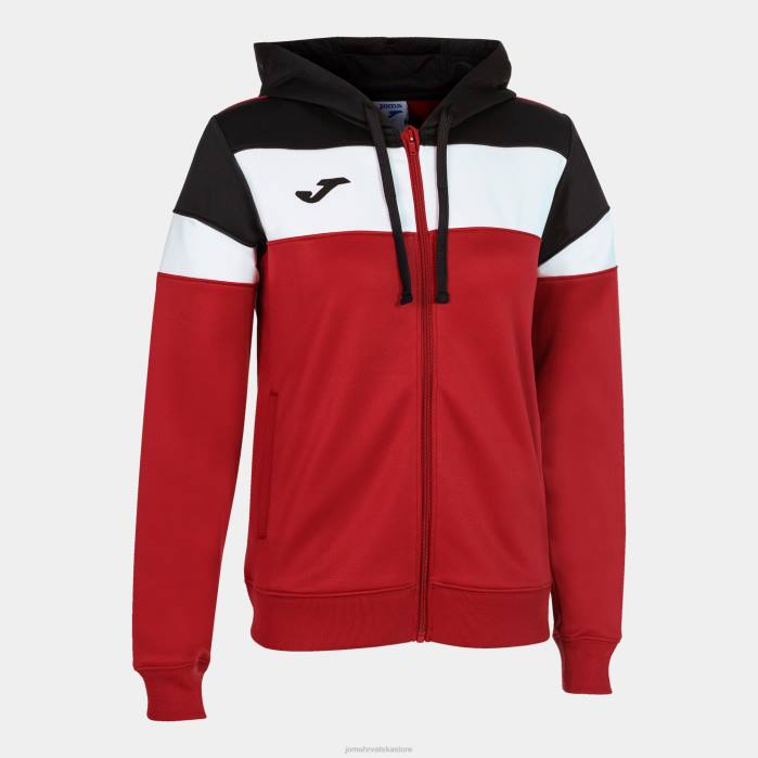 hr Joma jakna s kapuljačom posada iv crveno crno bijelo 6FVN4027 žene