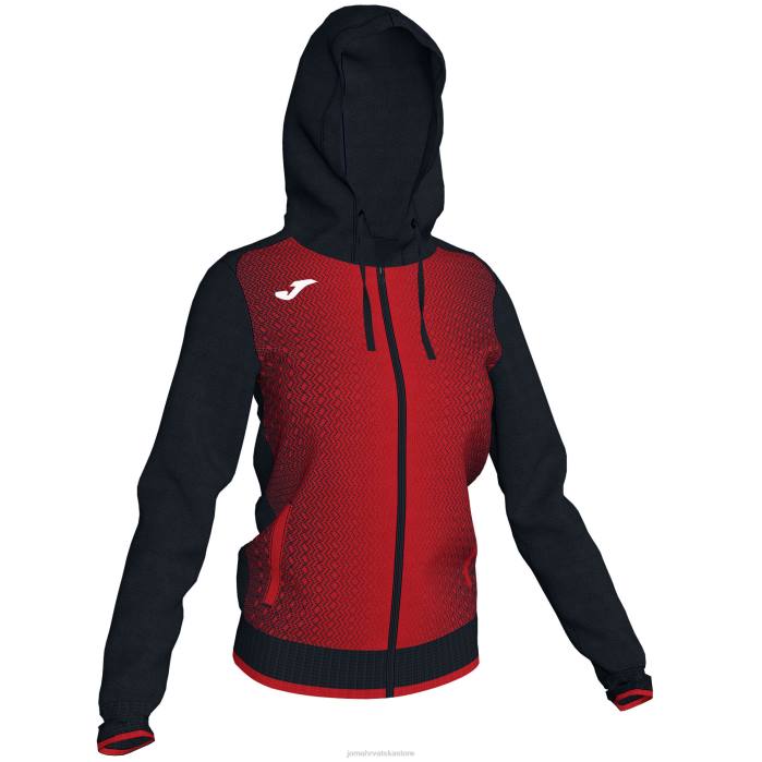 hr Joma jakna s kapuljačom supernova crno crvena 6FVN2097 žene