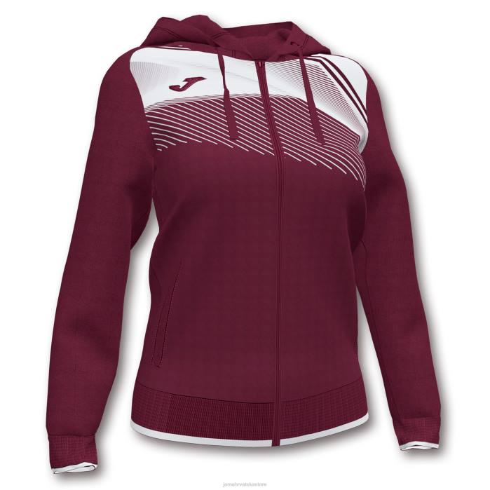 hr Joma jakna s kapuljačom supernova ii bordo bijela 6FVN2431 žene