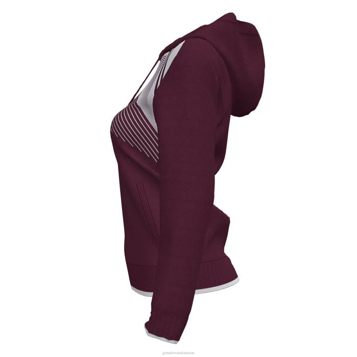 hr Joma jakna s kapuljačom supernova ii bordo bijela 6FVN2431 žene