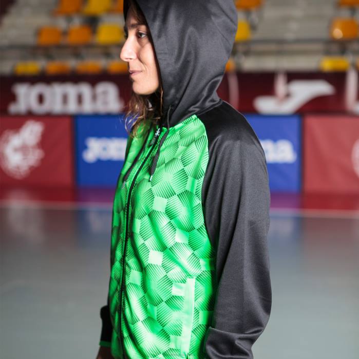 hr Joma jakna s kapuljačom supernova iii crna fluorescentno zelena 6FVN1708 žene