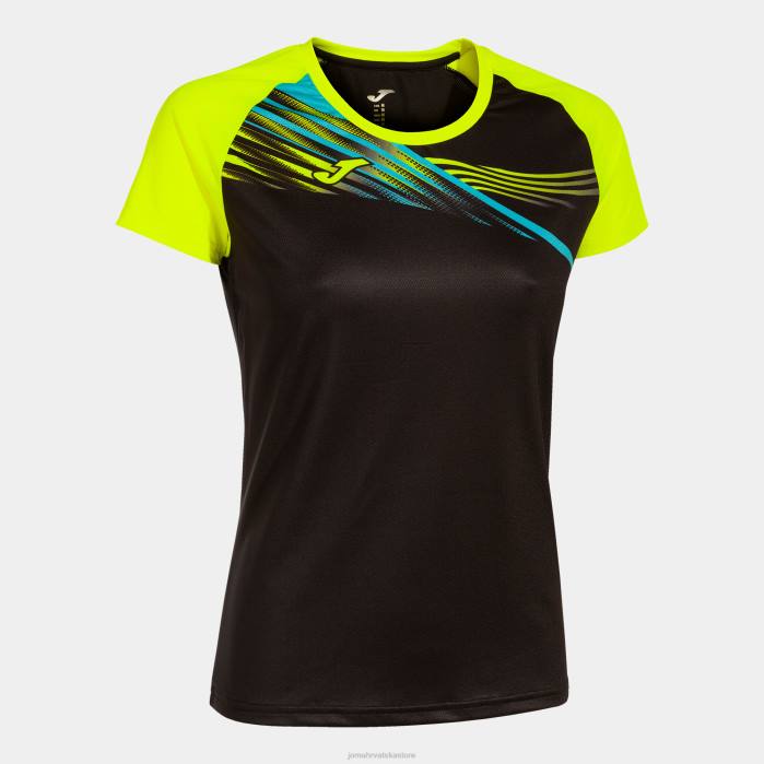 hr Joma košulja kratki rukav elite x crno fluorescentno žuto 6FVN1593 žene