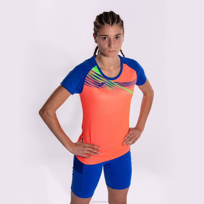 hr Joma košulja kratki rukav elite x fluorescentni koralj kraljevsko plava 6FVN1761 žene