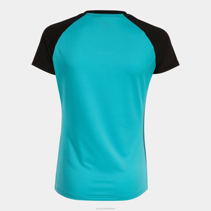 hr Joma košulja kratki rukav elite x fluorescentno tirkizno crna 6FVN4059 žene