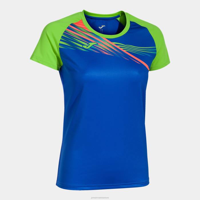 hr Joma košulja kratki rukav elite x kraljevsko plava fluorescentno zelena 6FVN1763 žene