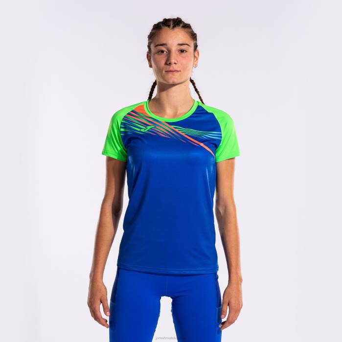 hr Joma košulja kratki rukav elite x kraljevsko plava fluorescentno zelena 6FVN1763 žene