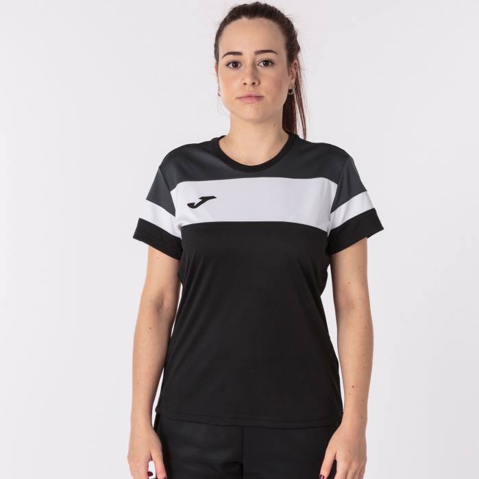 hr Joma košulja kratkih rukava crew iv crna tamno siva bijela 6FVN2056 žene