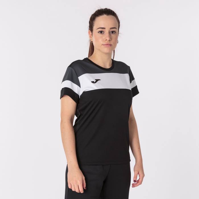 hr Joma košulja kratkih rukava crew iv crna tamno siva bijela 6FVN2056 žene