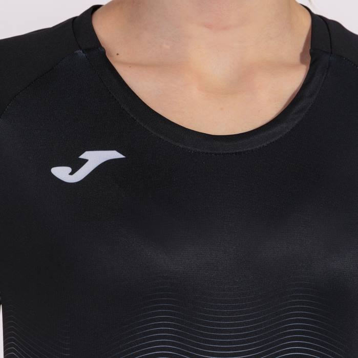 hr Joma košulja kratkih rukava elite vii crna bijela siva 6FVN3789 žene