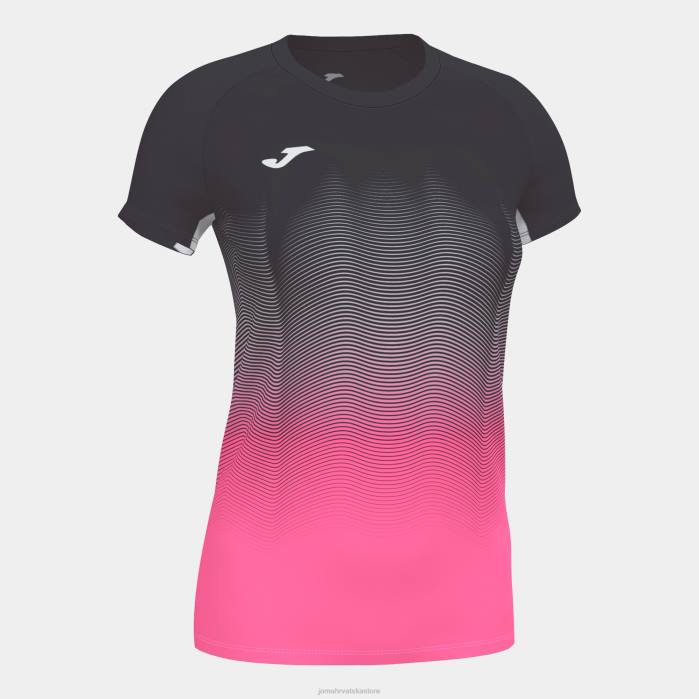 hr Joma košulja kratkih rukava elite vii crno fluorescentno ružičasto bijelo 6FVN3663 žene