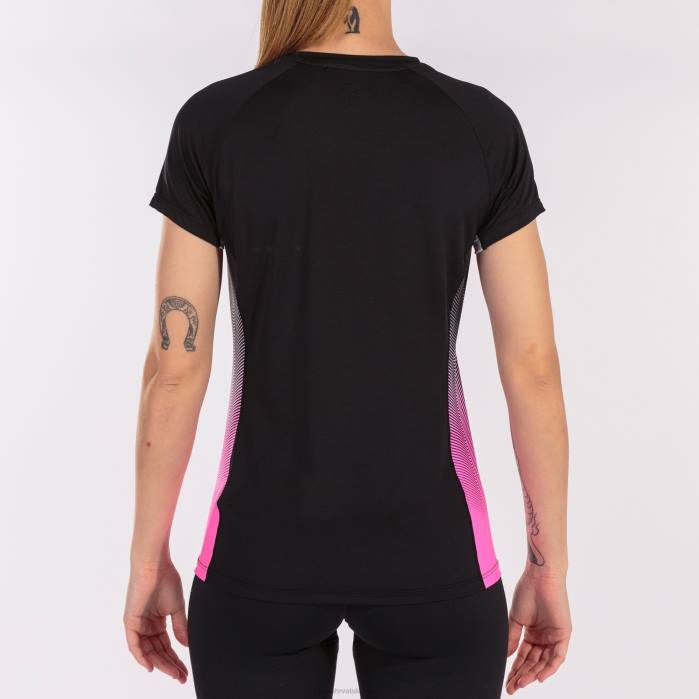 hr Joma košulja kratkih rukava elite vii crno fluorescentno ružičasto bijelo 6FVN3663 žene